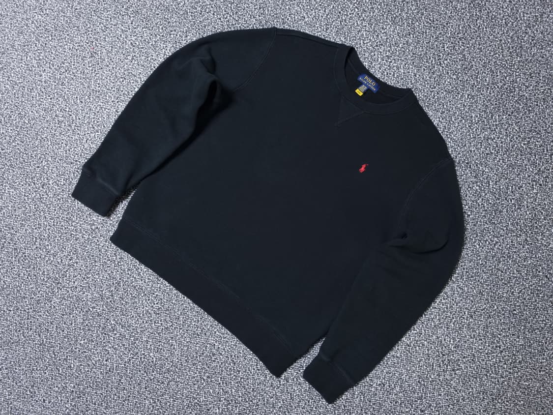 [무료배송][170]폴로 키즈 기모 맨투맨 긴팔티 성인가능 상품이미지3