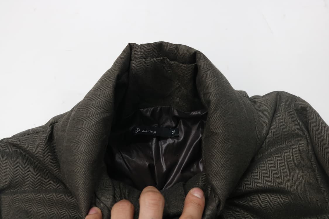 Johnbull 존불 빈티지 헤링본 패턴 덕다운 푸퍼 패딩 (M) 상품이미지5