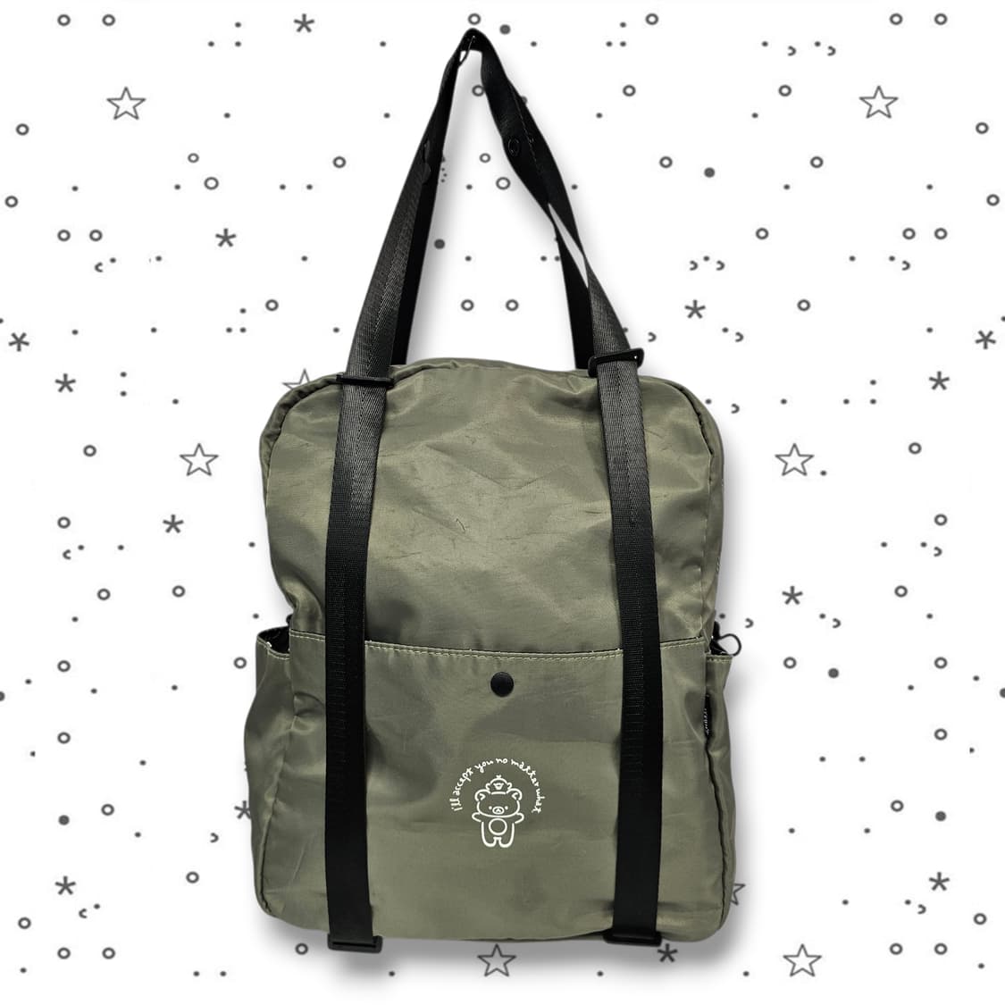 Rilakkuma 리락쿠마 스토어 3WAY 카키 가방 상품이미지2