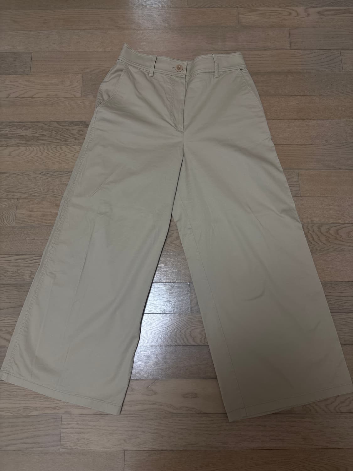 코스 베이지 코튼 팬츠 상품이미지1