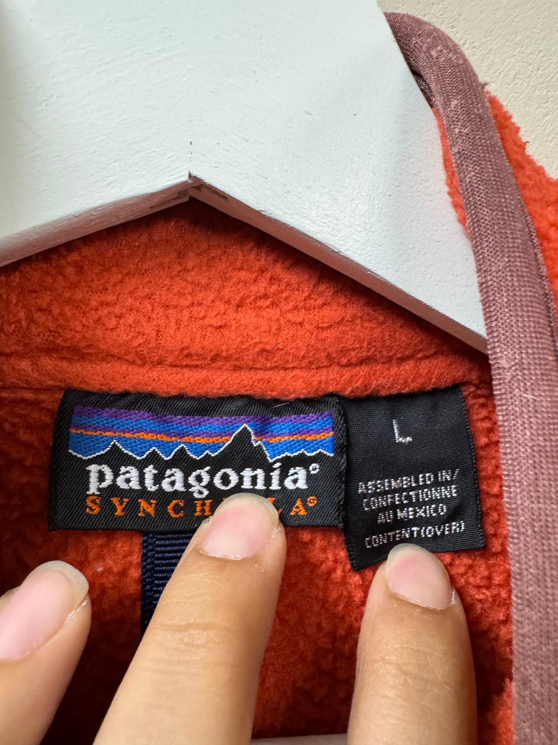파타고니아 신칠라 마수피얼 하프집업 90s 오렌지 L 상품이미지3