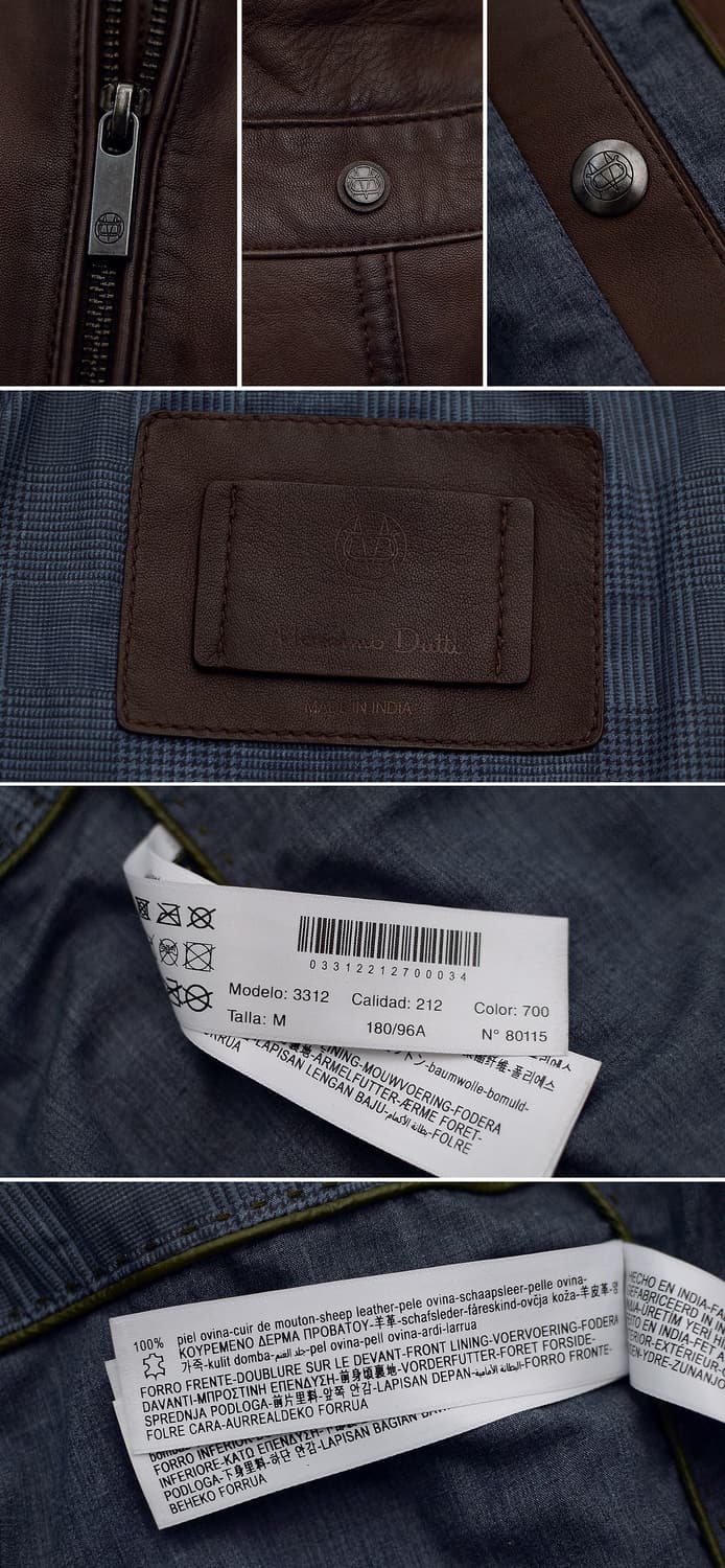 마시모두띠 파티냐 레더 A2 플라이트 자켓 (M / 95-100) 상품이미지9