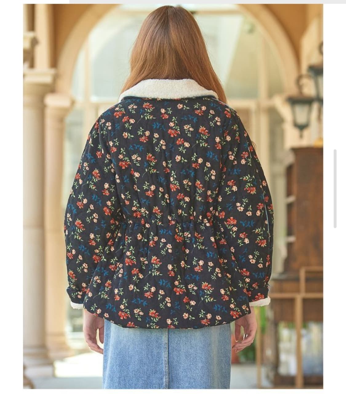 바이탈싸인 플라워 코듀로이 플리스 자켓  상품이미지8