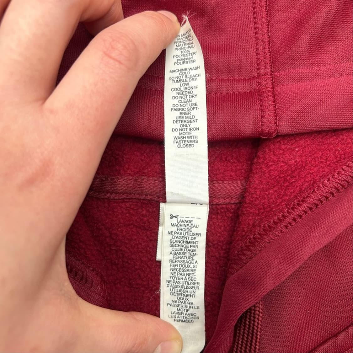 아디다스 컨템포 기모 후드집업 레드 L 상품이미지7