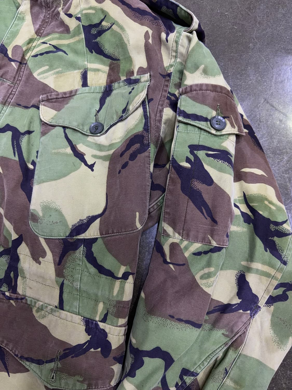 스모크 컴뱃 영국군 야상 필드자켓 카모 1 사이즈 상품이미지5