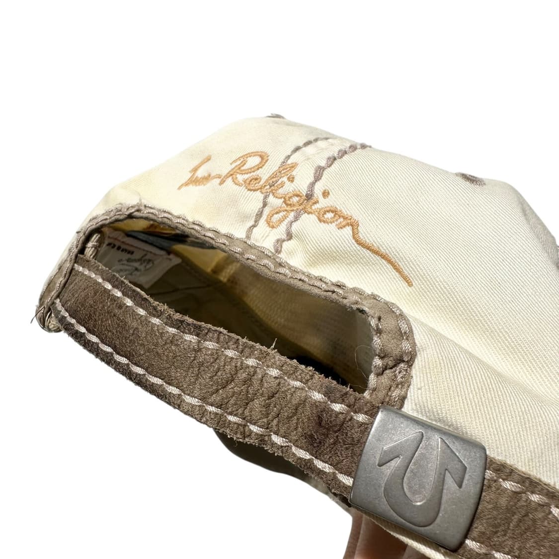 트루릴리전 Y2K 레더 코튼 로고 볼캡 상품이미지5