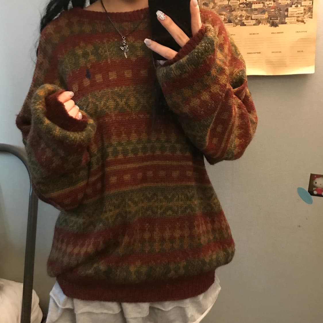 Polo 폴로랄프로렌 빅사이즈 오버핏 노르딕 니트 상품이미지1