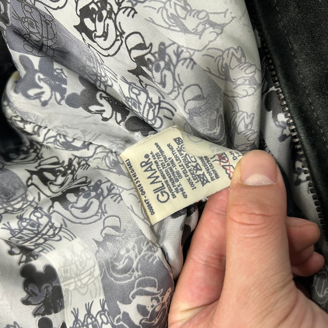 90’s ICEBERG 도널드덕 리얼 스웨이드 자켓  상품이미지10