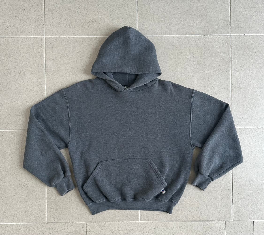 90s 빈티지 러셀 후드 다크그레이 M 상품이미지1