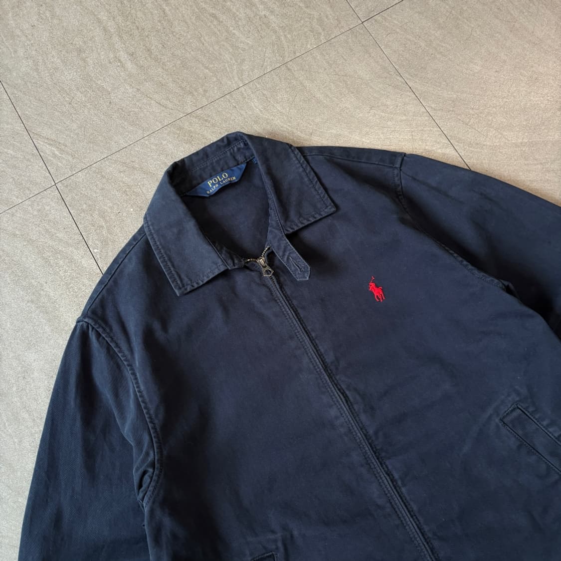 폴로 최신 라벨 네이비 스윙톱 자켓 상품이미지2