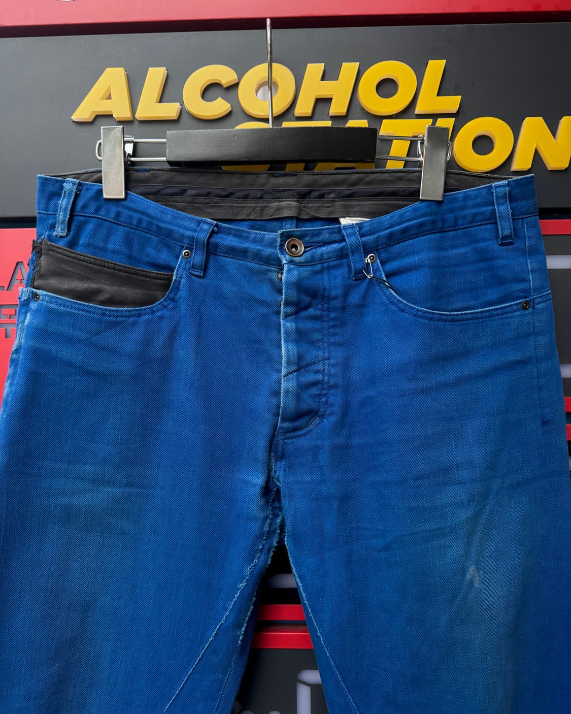 KIIT – Leather Patch Blue Denim Pants 상품이미지8