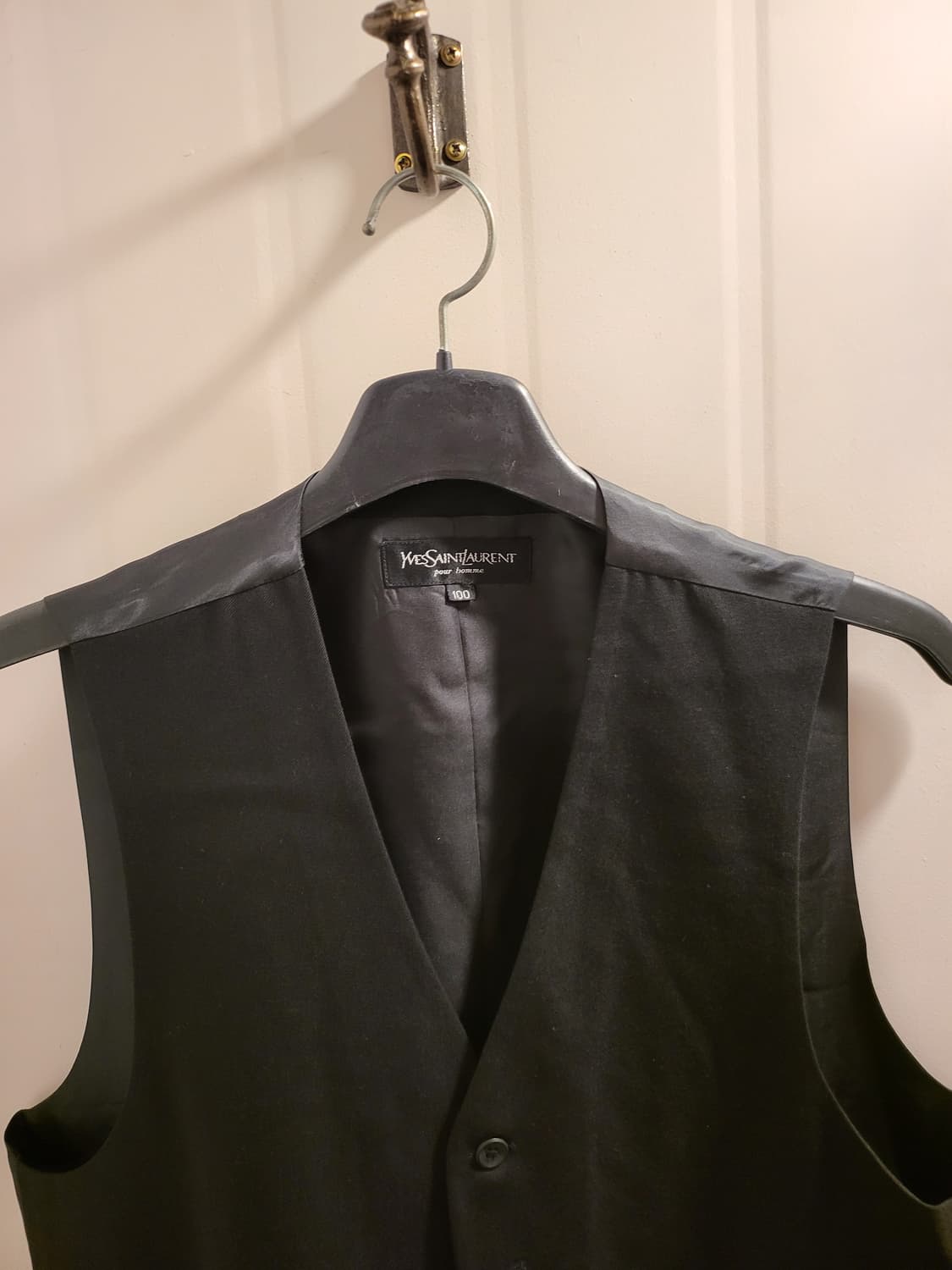 입생로랑 블랙  베스트 정장 조끼 상품이미지2
