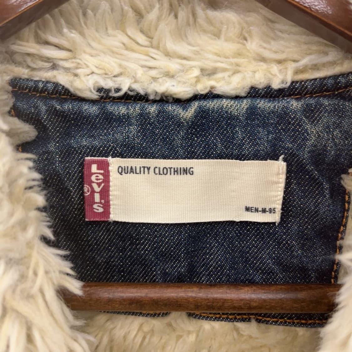 리바이스 빈티지 캐주얼 데님 쉐르파 양털 자켓 95 C07898 상품이미지5