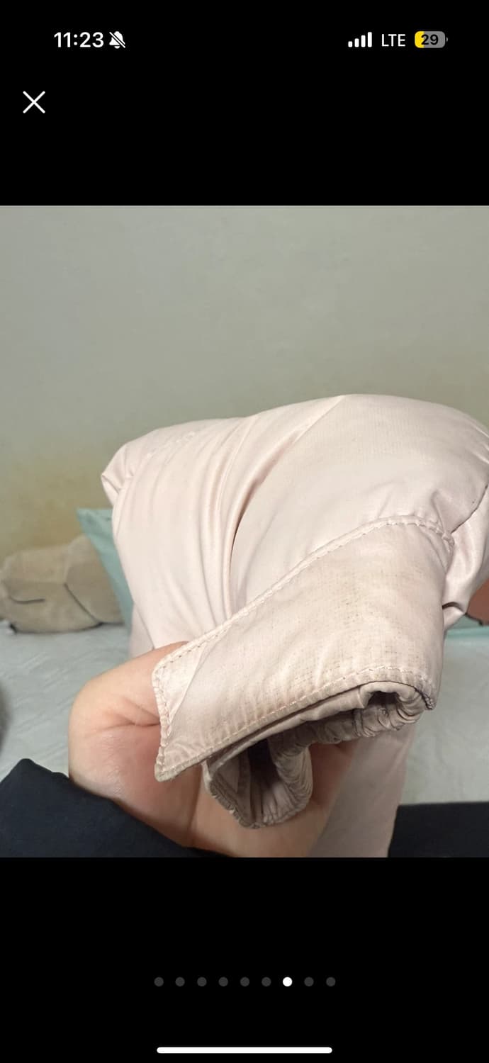 노스페이스 눕시 숏패딩 xs 모스핑크  상품이미지6