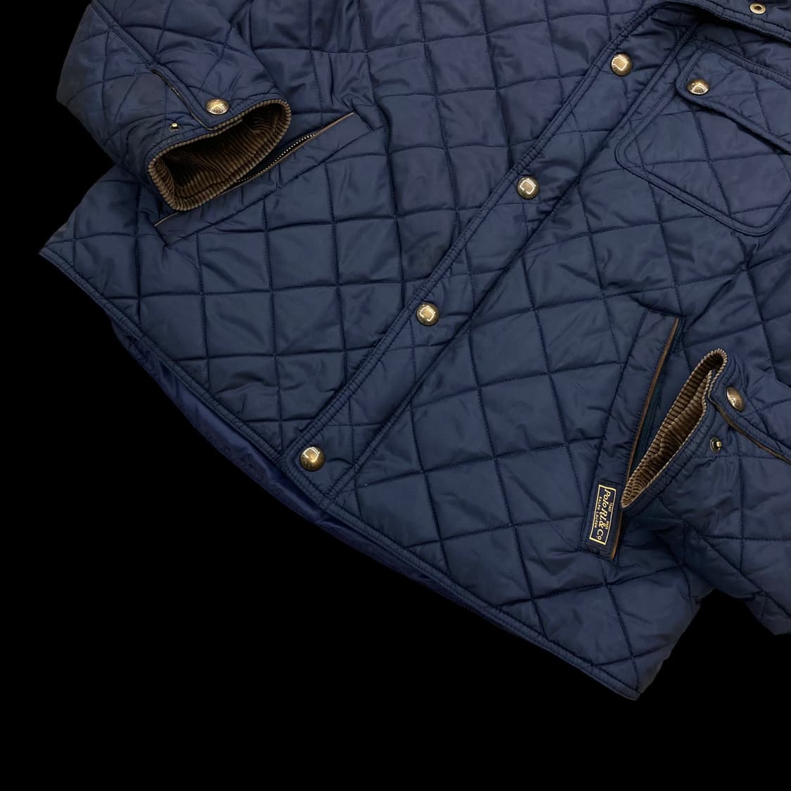 폴로랄프로렌 빈티지 코듀로이 카라 네이비 퀼팅자켓 상품이미지6
