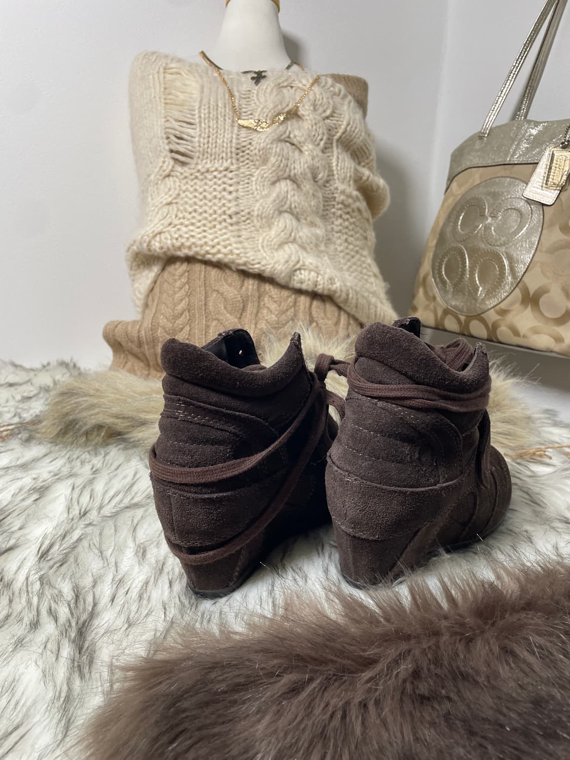 Ash 아쉬 보위 브라운 웨지 스니커즈 상품이미지5