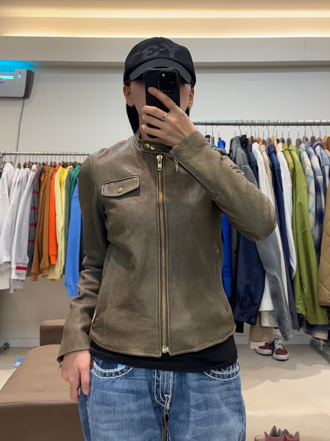 띠어리 램스킨 라이더 자켓 상품이미지6