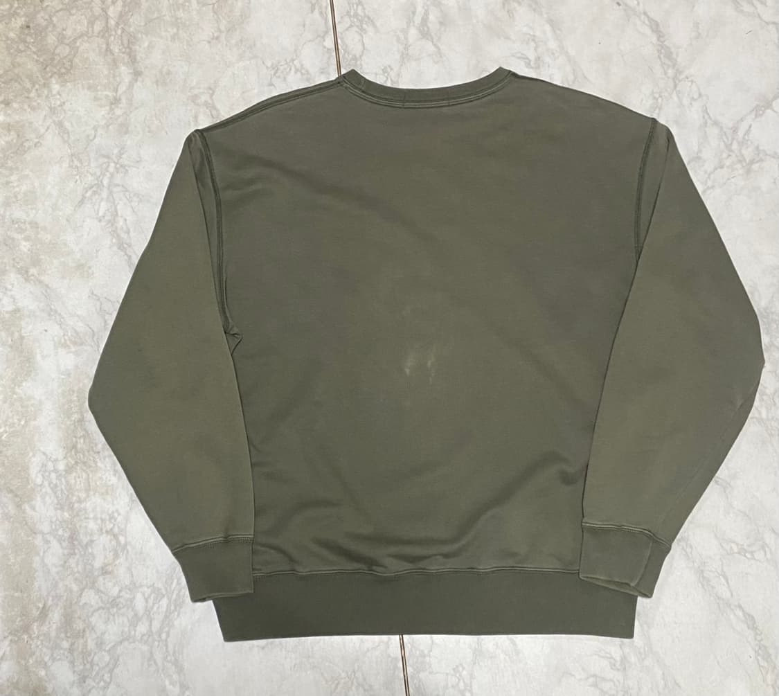 폴로 올리브 카키 빈티지 맨투맨티 오버핏 105~110 상품이미지4