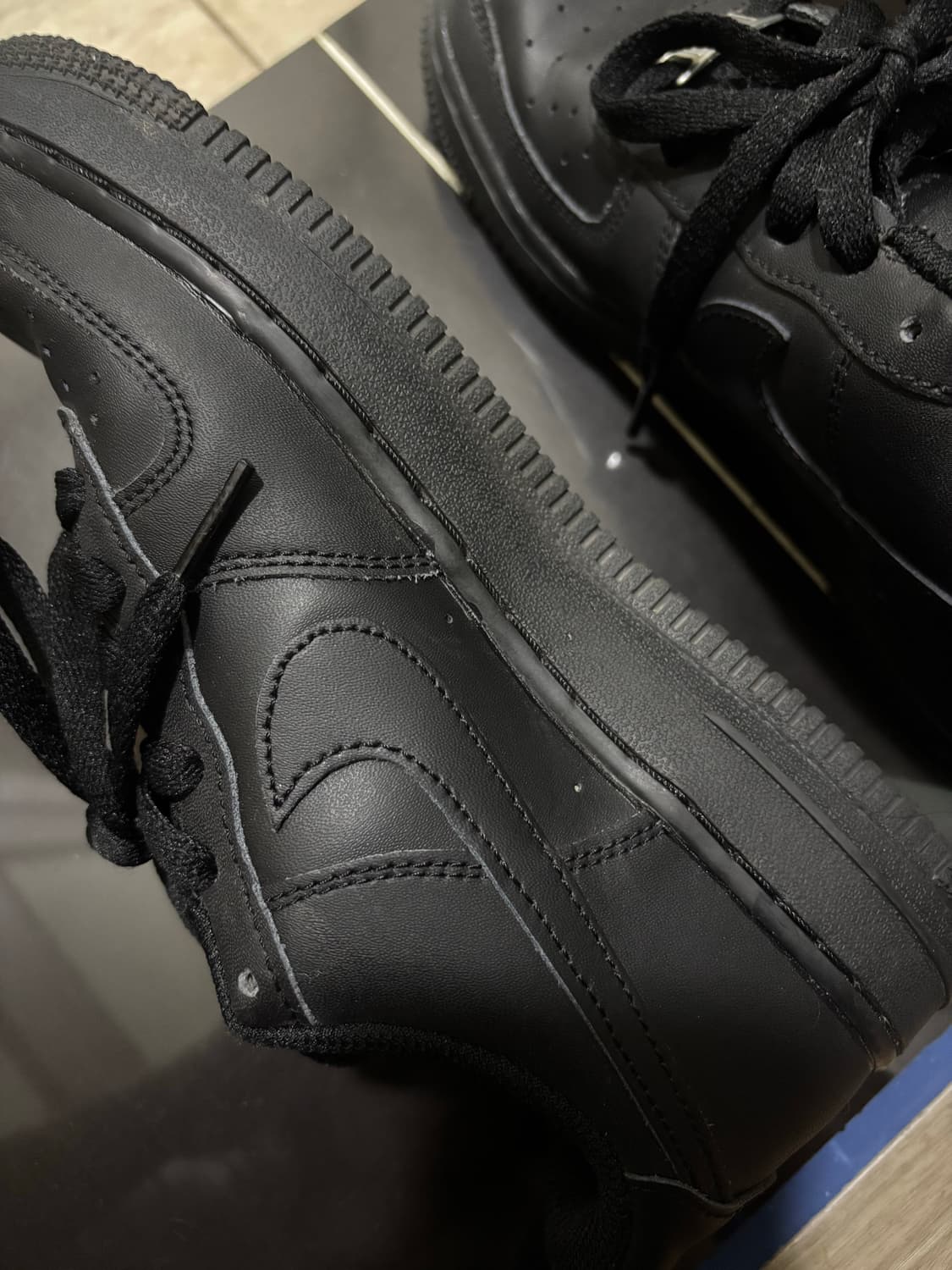 (GS) 나이키 에어포스 1 LE 블랙 상품이미지1