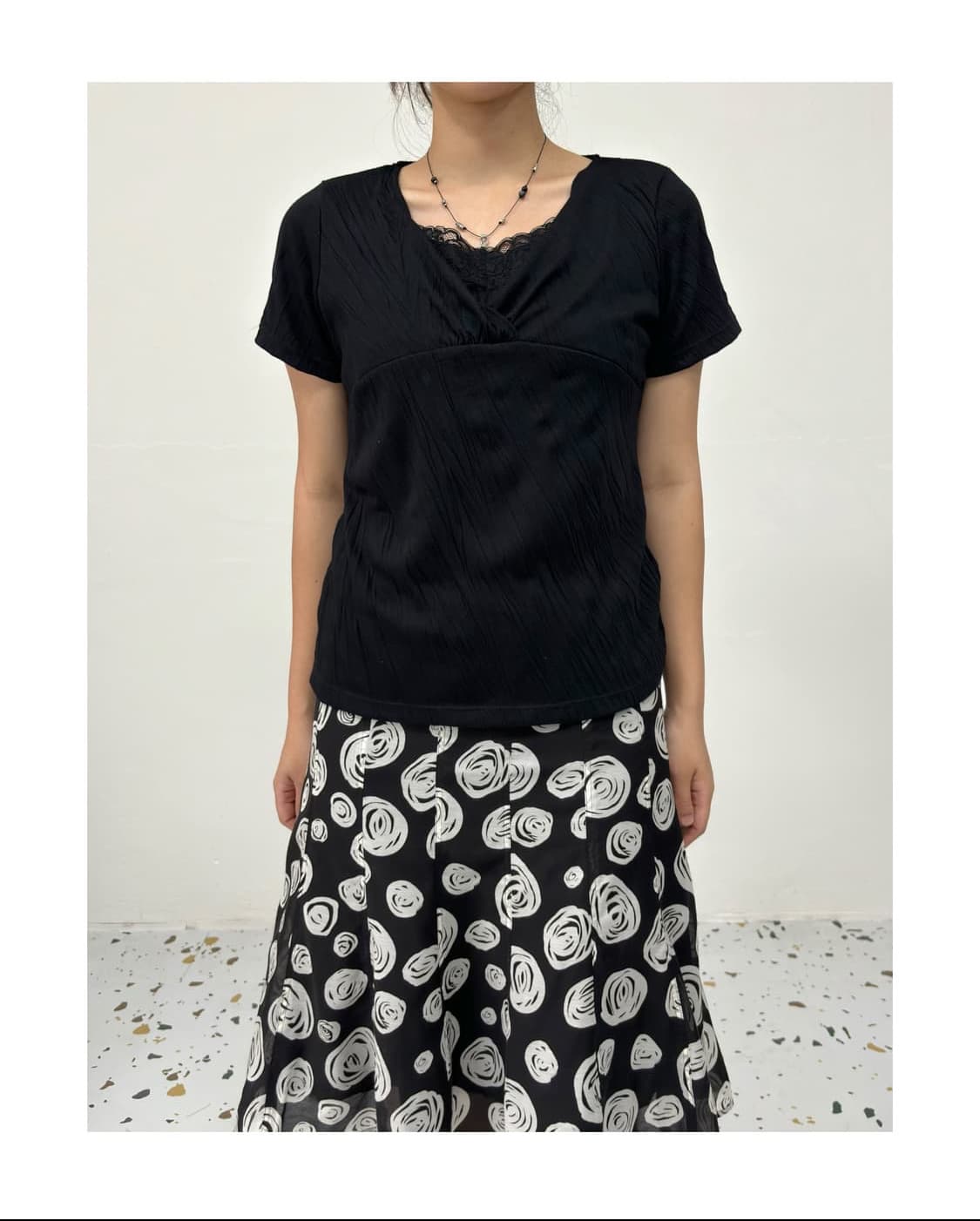 vintage linkle top 상품이미지2