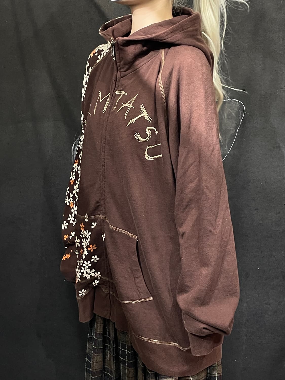 대대장 일본빈티지 오리엔탈 프린팅 스카잔 후드집업 L 상품이미지4