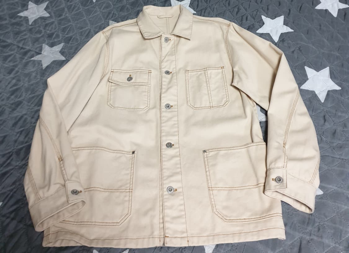 스파오 빈티지 아웃포켓 필드 자켓 베이지 (L) 상품이미지1