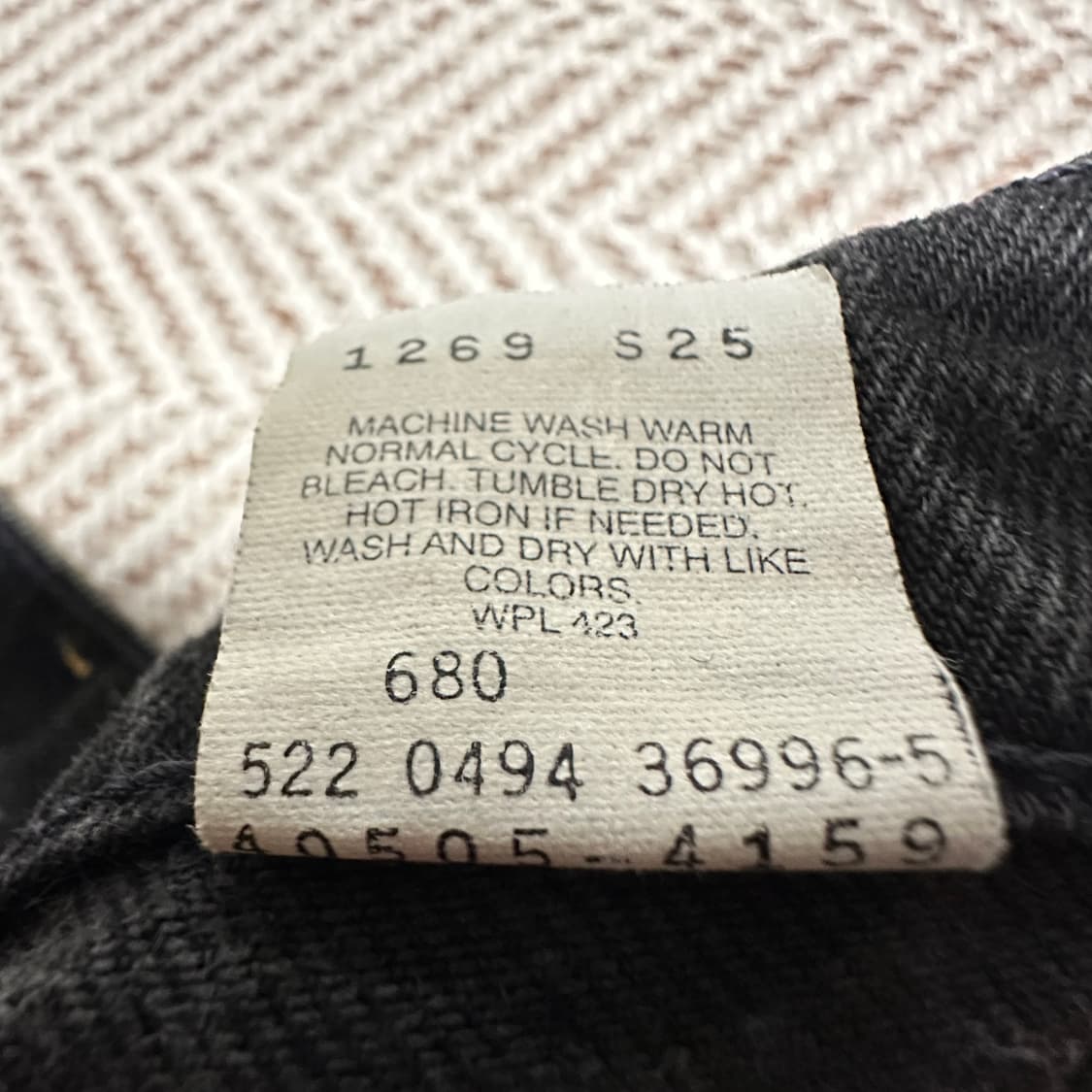 LEVI'S 505 90's usa made orangetab denim 상품이미지4