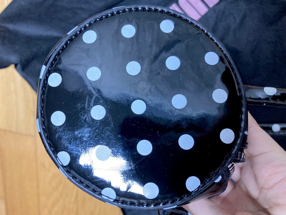 에나멜 도트 원통 가방 상품이미지7