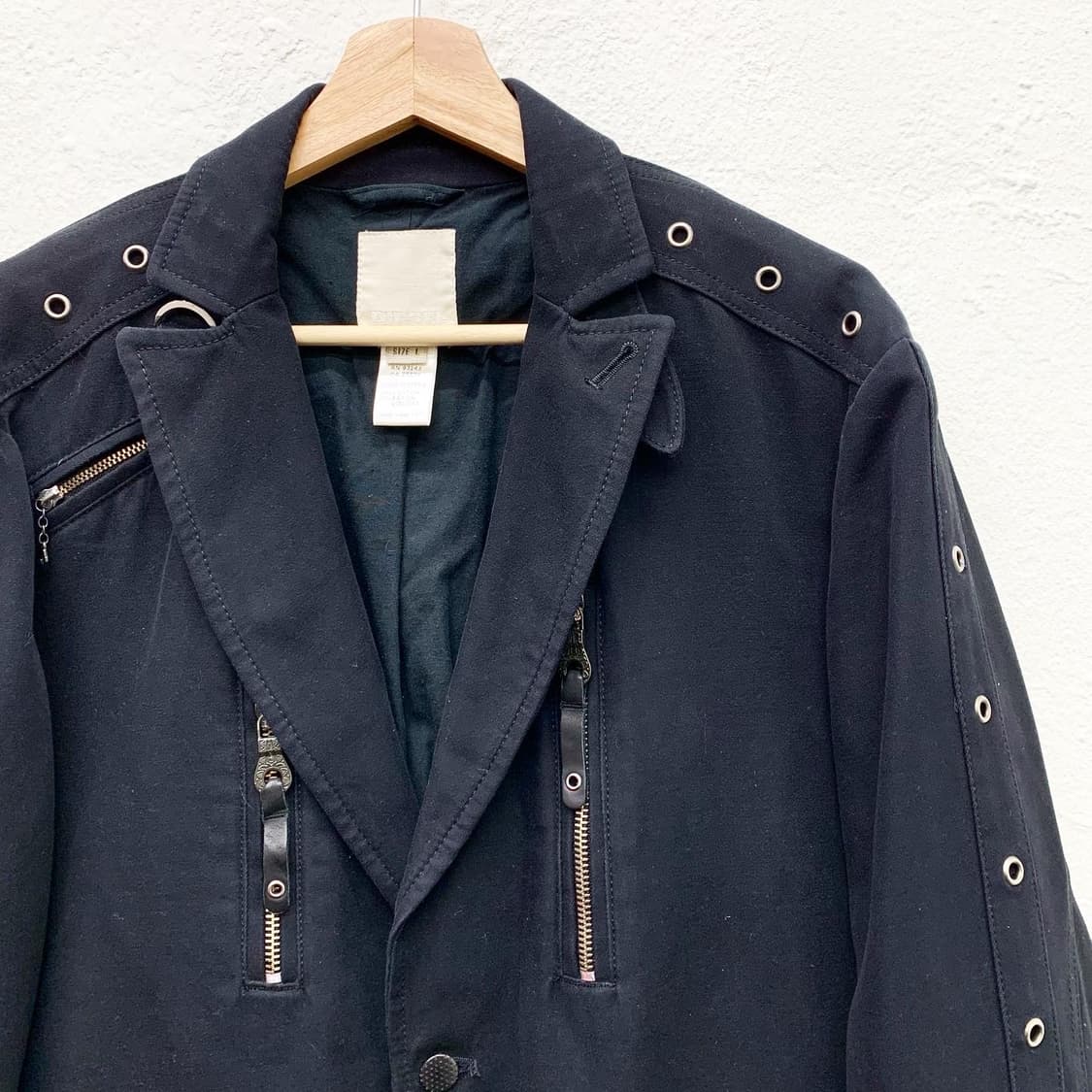 디젤 블랙 멀티포켓 락시크 싱글 블레이져  상품이미지3