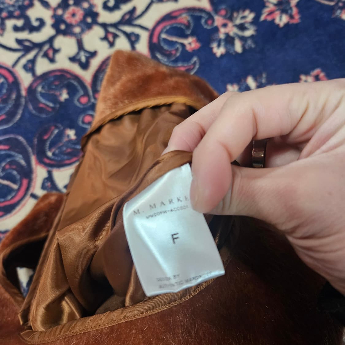 엠마커(M.marker) 브라운 퍼 빅 쇼퍼백 Free 상품이미지7