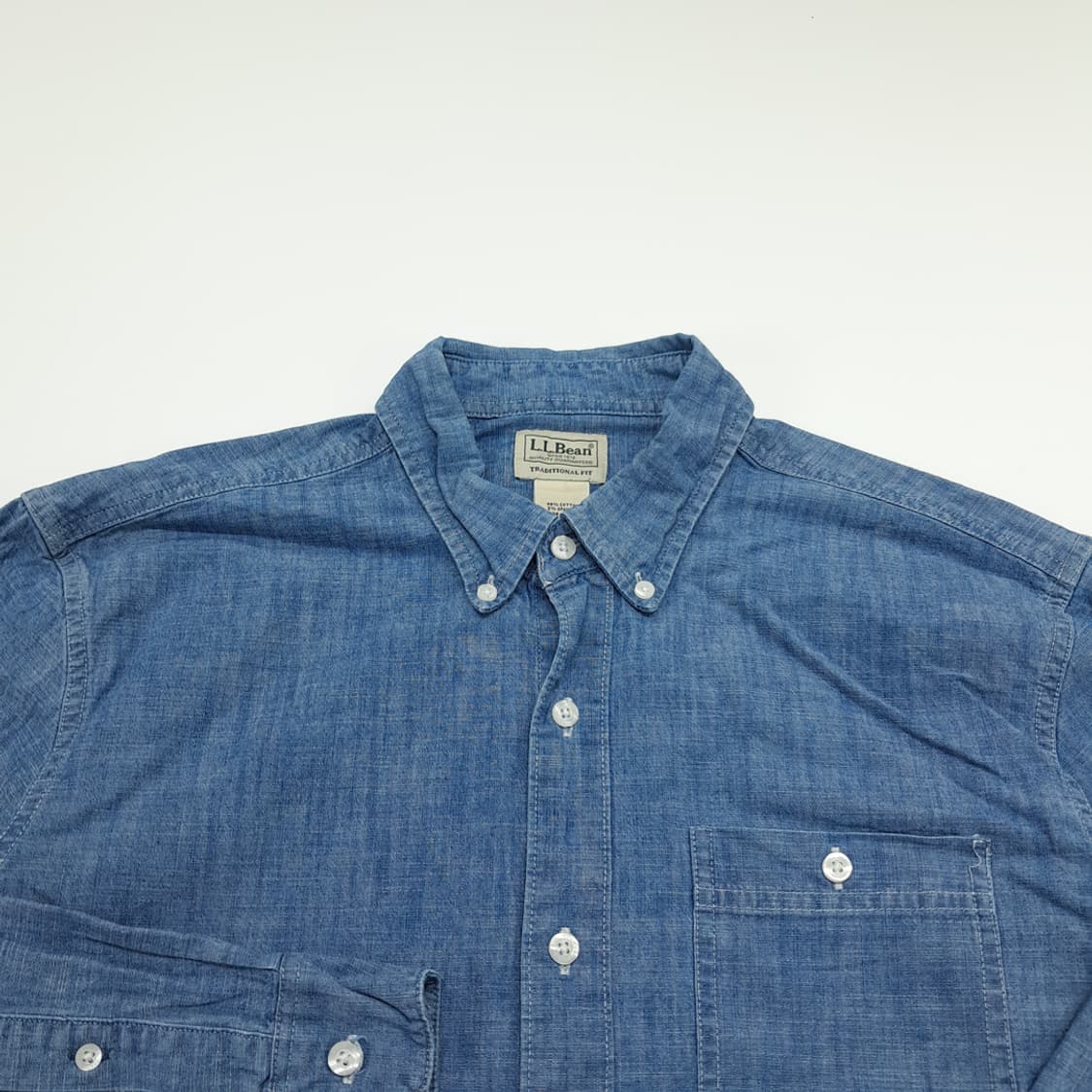 CN813 M 엘엘빈 샴브레이 긴팔 셔츠 남방 상품이미지3