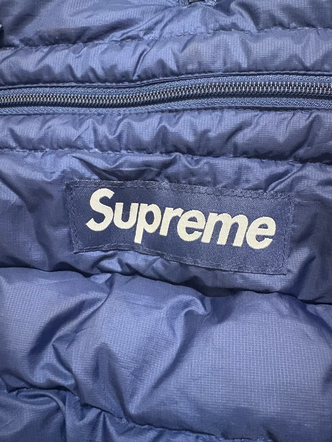 슈프림 마이크로 다운 하프집업 패딩 네이비 상품이미지2