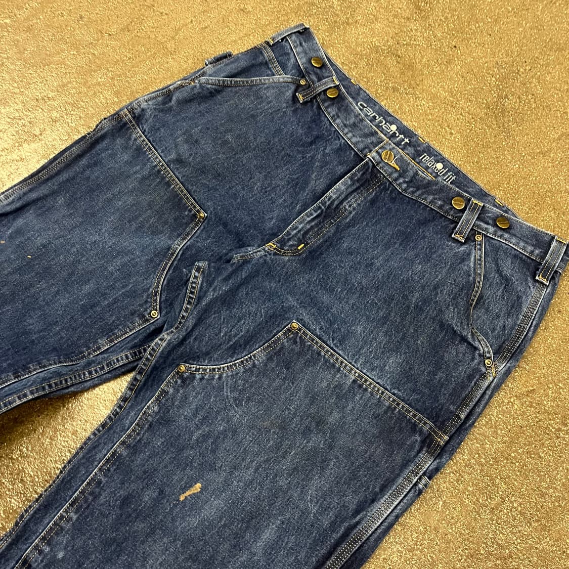 Carhartt 데님 더블니 워크 팬츠 (40) 상품이미지2