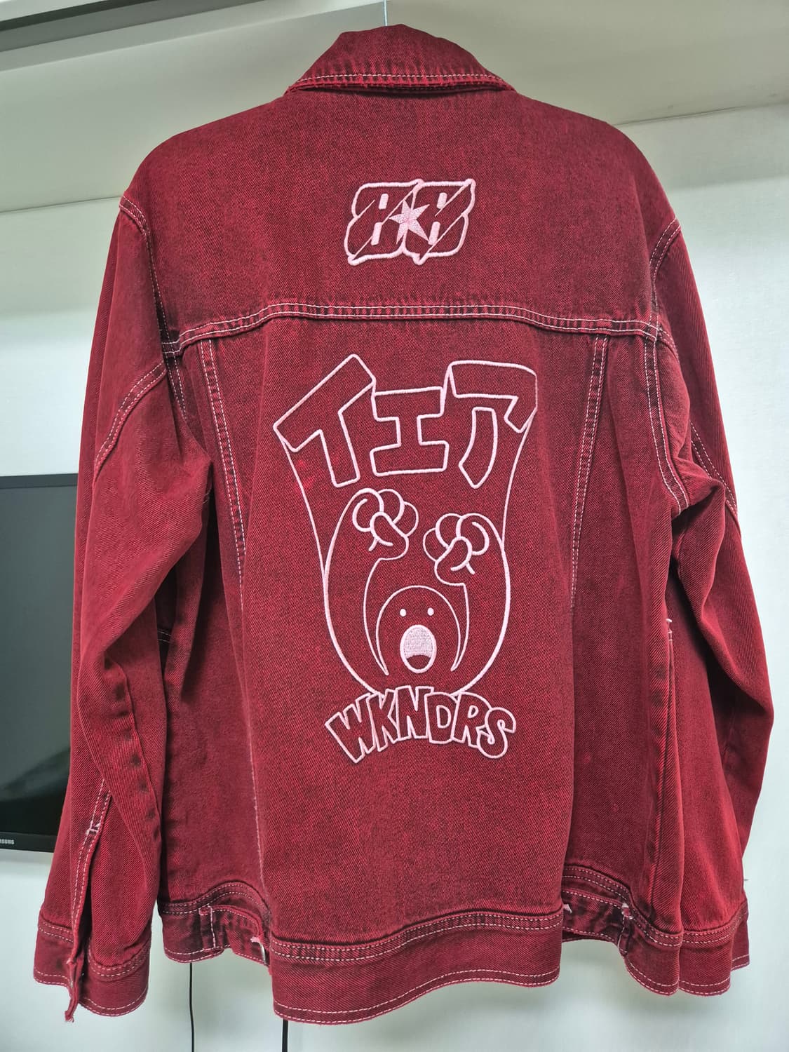 위켄더스 88 트러커 자켓 레드 M 상품이미지4