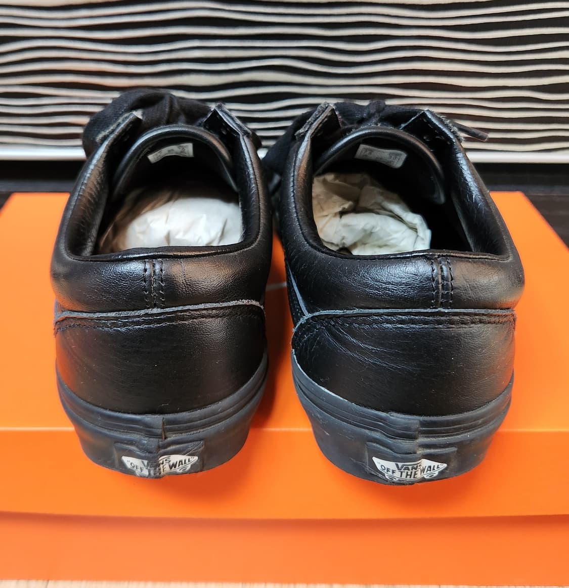 VANS  반스 레더 올드스쿨 블랙 스니커즈 255 상품이미지5