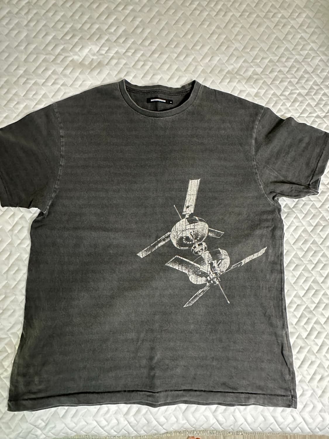 해칭룸 contact Dyed Stripe Tee Charcoal (3) 상품이미지2
