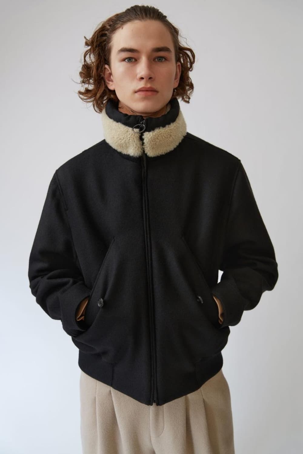 아크네 MUTT 양털 울 블루종 자켓 상품이미지6