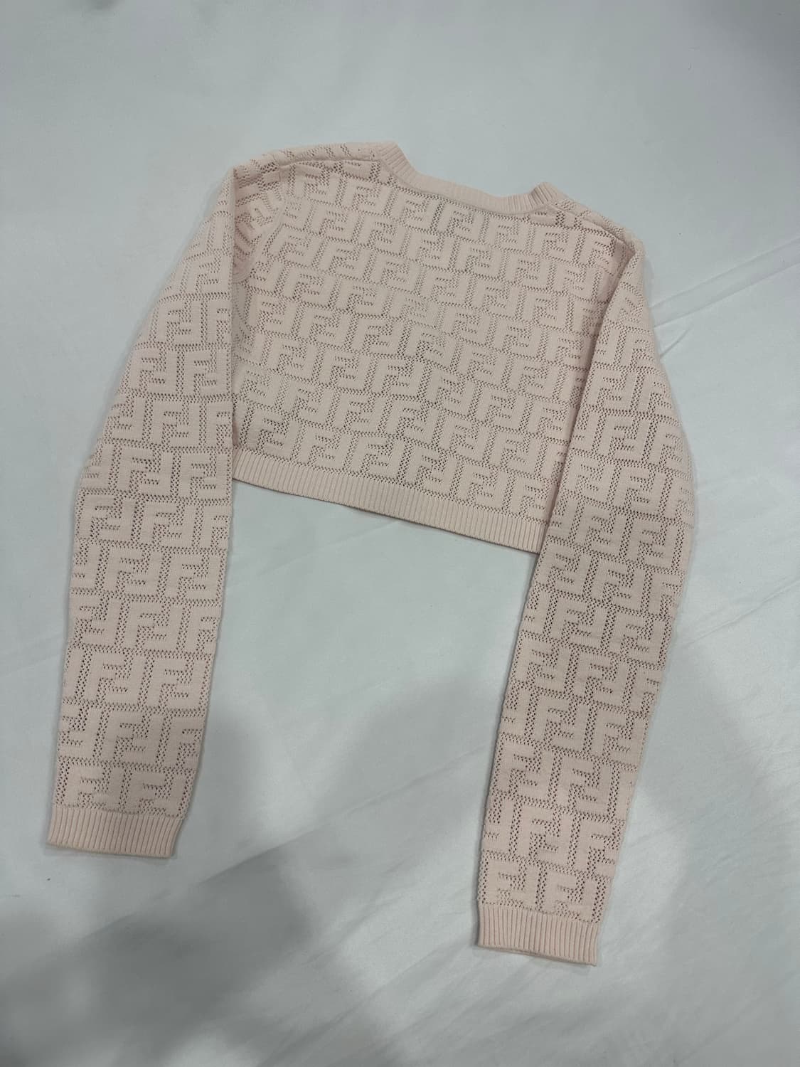 80] Fendi 펜디 FF 모노그램 로고 크롭 가디건 상품이미지10