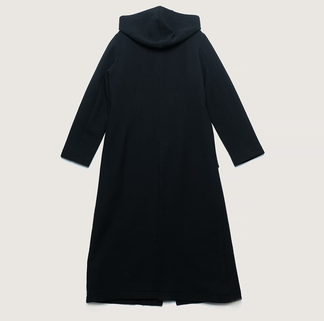 요지야마모토 후드 롱 울 코트 상품이미지4