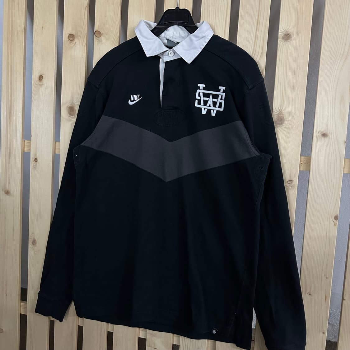 (M) 나이키 블랙 럭비티 카라티 상품이미지3