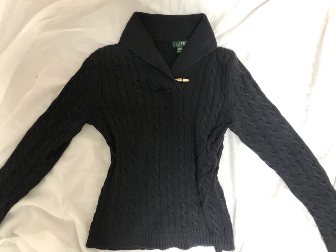 단추 케이블 니트 상품이미지3