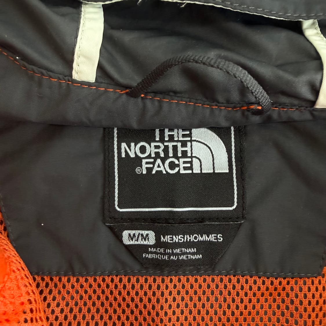 The north face 노스페이스 그레이 오렌지 배색 바람막이 상품이미지7