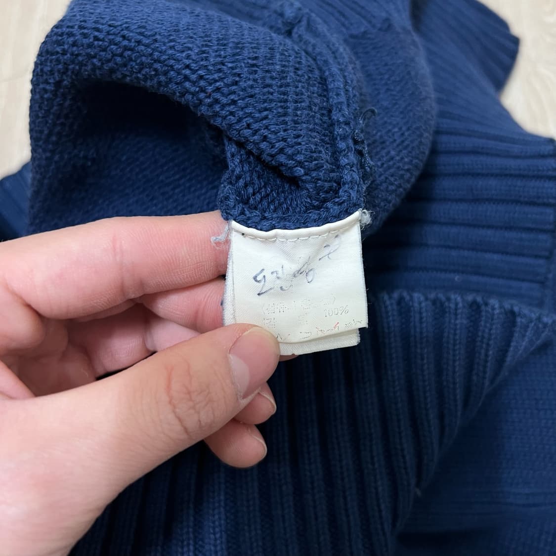 빈폴 남성 로고 브이넥 니트 가디건 L/100  상품이미지5