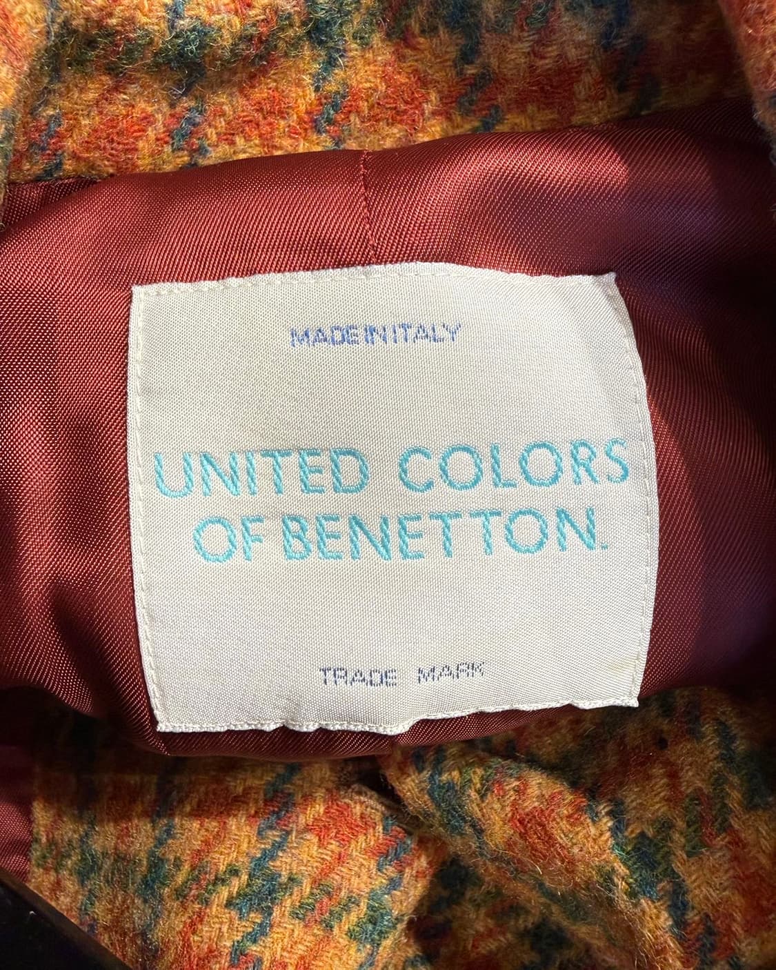 유나이티드 컬러 오브 베네통 멀티컬러 하운드투스 블레이저 자켓  상품이미지8