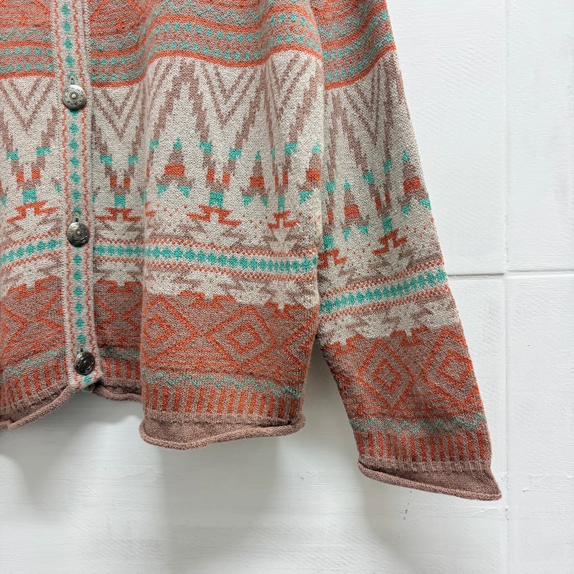 90s LA ROTONDA 에스닉 치마요 가디건 상품이미지3