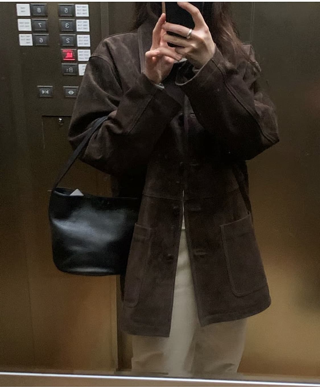 여) FL. LANEL 스웨이드 카라자켓  상품이미지9