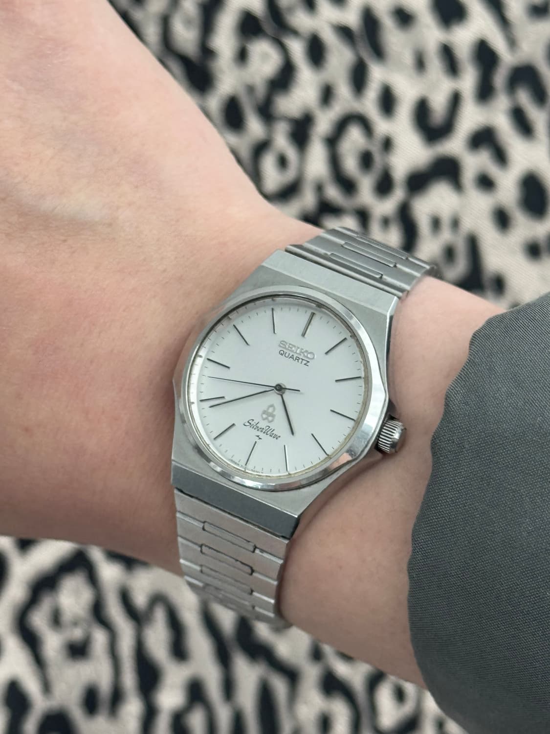 80s 빈티지 세이코 실버웨이브 쿼츠 상품이미지10