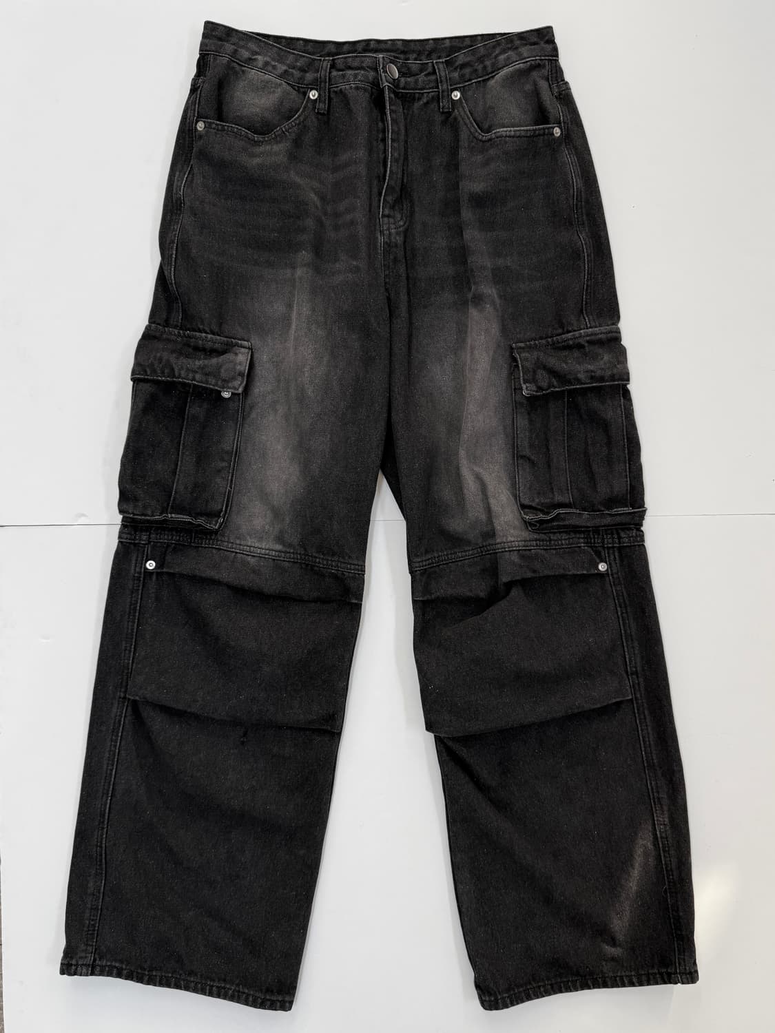 트릴리온 워싱 블랙데님 팬츠 상품이미지1