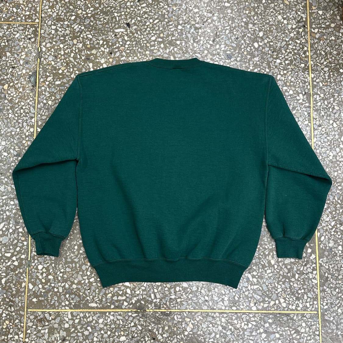 90s USA 러셀 그린 블랭크 스웻셔츠 XL 상품이미지2