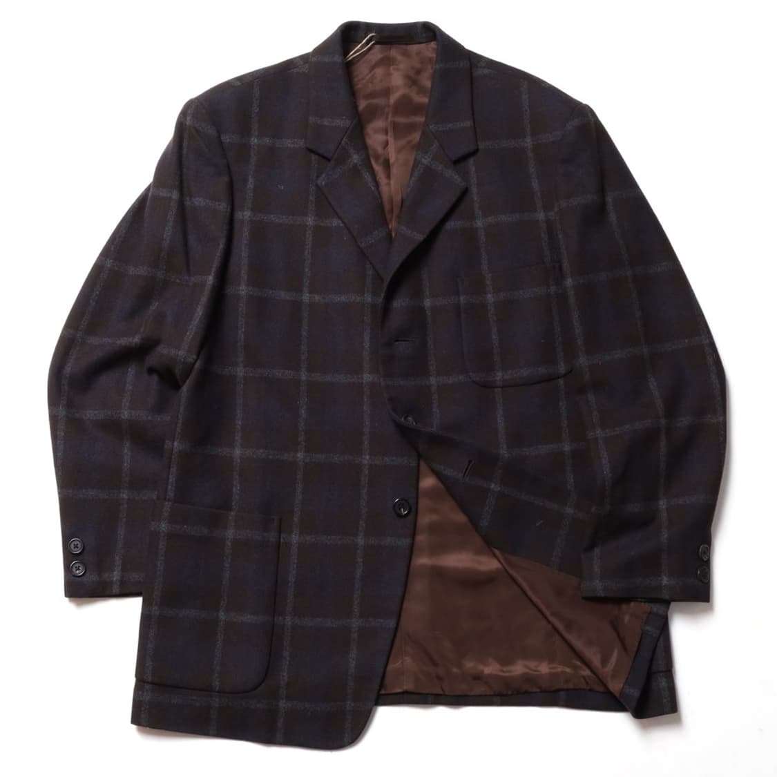 Y's for men Check Pattern 3B Wool Blazer 상품이미지4